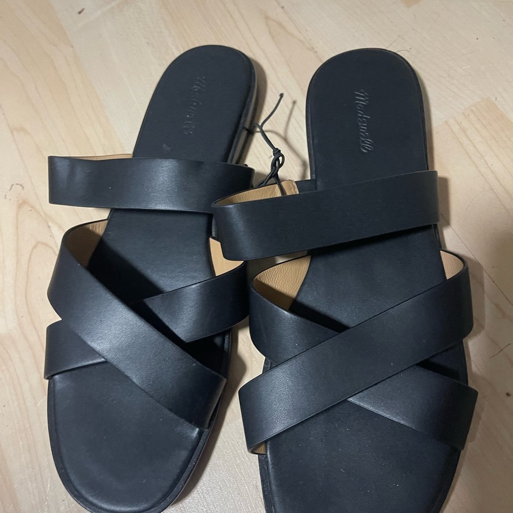 Madewell Black Strappy Sandals